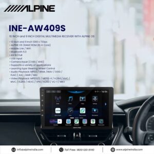 lpine INE-AW409S Ricevitore multimediale digitale da 9"
